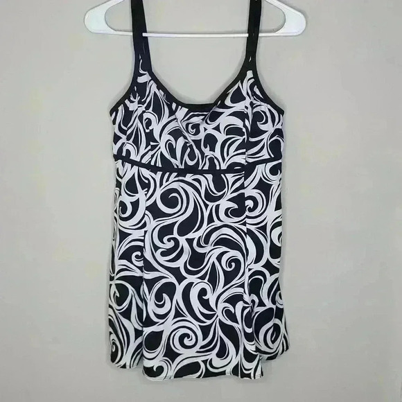 Great Lengths‎ Womens One Piece Swimsuit Dress Size 12 - Picture 2 of 10